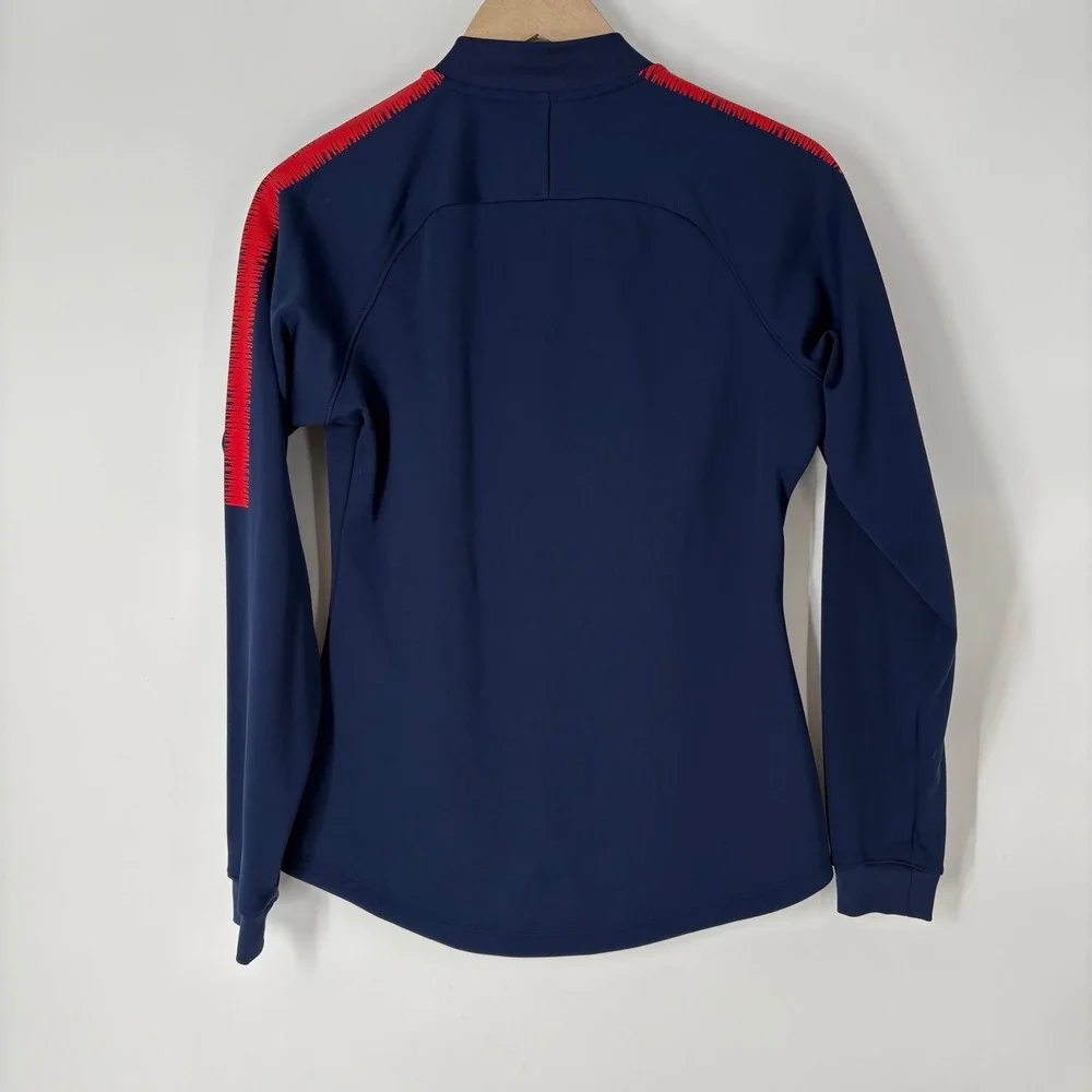 Nike USWNT USA Soccer Dri-FIT Full Zip Anthem Track Jacket Navy Blue Small